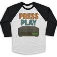 VHS Cassette Retro Analog Nostalgia Theme Baseball Raglan Shirt VHS Cassette Retro Analog Nostalgia Theme Baseball Raglan Shirt