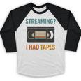 VHS Cassette Tape Retro 80s 90s Nostalgia Baseball Raglan Shirt VHS Cassette Tape Retro 80s 90s Nostalgia Baseball Raglan Shirt