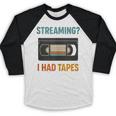 VHS Cassette Tape Retro 80s 90s Nostalgia Baseball Raglan Shirt VHS Cassette Tape Retro 80s 90s Nostalgia Baseball Raglan Shirt