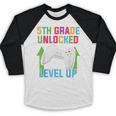 VIDEO GAMER Graduation Student Teacher Last Day School Kids Baseball Raglan Shirt