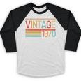 Vintage 1970 Birthday Retro Style 70's Born Nostalgia Party Premium Tri-Blend Baseball Raglan Shirt Vintage 1970 Birthday Retro Style 70's Born Nostalgia Party Premium Tri-Blend Baseball Raglan Shirt