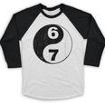 Vintage 6 7 Yin Yang Namaste Six Seven Nostalgia Baseball Raglan Shirt Vintage 6 7 Yin Yang Namaste Six Seven Nostalgia Baseball Raglan Shirt