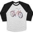 Vintage Bicycle With Playing Cards Nostalgia Baseball Raglan Shirt Vintage Bicycle With Playing Cards Nostalgia Baseball Raglan Shirt