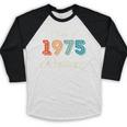 Vintage Class Of 1975 Reunion 50th Graduation Classmate Cool Baseball Raglan Shirt