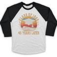 Vintage Class Of 1986 40 Years Later Reunion 40th Graduation Baseball Raglan Shirt
