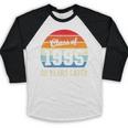 Vintage Class Of 1995 30 Years Later Reunion 30th Graduation Baseball Raglan Shirt
