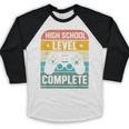 Vintage Class Of 2024 High School Graduation Student Baseball Raglan Shirt