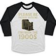 Vintage Please Be Patient With Me I'm From The 1900s Camera Premium Baseball Raglan Shirt