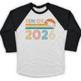 Vintage Senior 2026 Graduate Class Of 2026 Graduation Grad Baseball Raglan Shirt