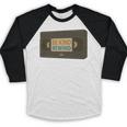 Vintage VHS Tape Humor Retro Nostalgia Graphic Premium Baseball Raglan Shirt