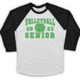 Volleyball Senior Night Volleyball Senior 2025 Graduation 16 Baseball Raglan Shirt