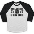 Volleyball Senior Night Volleyball Senior 2025 Graduation 28 Baseball Raglan Shirt