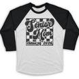Women Senior Mom Class Of 2026 Retro Graduation Senior Mama Baseball Raglan Shirt