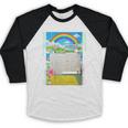 Women's Frutiger Aero Aesthetic Rainbow Glitch Art Baseball Raglan Shirt Women's Frutiger Aero Aesthetic Rainbow Glitch Art Baseball Raglan Shirt