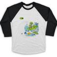 Women's Frutiger Aero Y2K Fashion Trends Statement Piece Tech Orbite Baseball Raglan Shirt