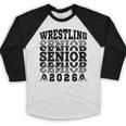 Wrestling Senior 2026 Graduation Baseball Raglan Shirt