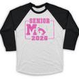 Wrestling Senior Mom Wrestling Senior 2026 Graduation Baseball Raglan Shirt