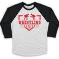 Wrestling Senior Night Wrestling Senior 2025 Graduation 11 Baseball Raglan Shirt