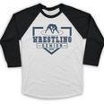 Wrestling Senior Night Wrestling Senior 2025 Graduation 66 Baseball Raglan Shirt