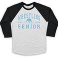 Wrestling Senior Night Wrestling Senior 2026 Graduation 70 Baseball Raglan Shirt