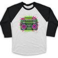 Y2K Home DJ Quarantine Nostalgia Boombox Party Baseball Raglan Shirt Y2K Home DJ Quarantine Nostalgia Boombox Party Baseball Raglan Shirt