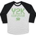 Y2K Survivor 2000s Nostalgia Retro Vintage Nostalgic Baseball Raglan Shirt Y2K Survivor 2000s Nostalgia Retro Vintage Nostalgic Baseball Raglan Shirt