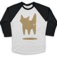Yk2 Cat With Tomboy Tail 90s Nostalgia Downtown Indie Premium Tri-Blend Baseball Raglan Shirt