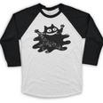 Yk2 Grunge Scary Cat With Tail Tomboy 90s Nostalgia Indie Premium Tri-Blend Baseball Raglan Shirt Yk2 Grunge Scary Cat With Tail Tomboy 90s Nostalgia Indie Premium Tri-Blend Baseball Raglan Shirt