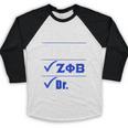 Zeta Phi Beta Doctor Graduation Zeta Phi Beta HBCU Doctor Baseball Raglan Shirt