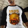 1985 Vintage Sunset Surf Truck Retro Beach Nostalgia Baseball Raglan Shirt
