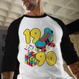 1990 Retro Raised In The 90s Old School Nostalgia Vibes Baseball Raglan Shirt