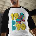 1990 Retro Raised In The 90s Old School Nostalgia Vibes Baseball Raglan Shirt