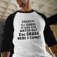 1st First Grade Graduation Tshirt Moving On To 2nd Grade Baseball Raglan Shirt