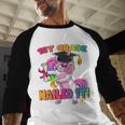 1st Grade Nailed It Flossing Unicorn Graduation Shirt Baseball Raglan Shirt