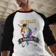1ST GRADE NAILED IT UNICORN DABBING GRADUATION T-SHIRT Baseball Raglan Shirt