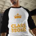 2018 Graduation Class Of 2018 KingShirt Baseball Raglan Shirt