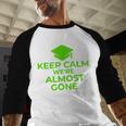 2018 Graduation Red Green High School Color Baseball Raglan Shirt