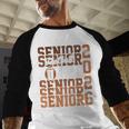 2026 Football Senior Auntie Graduation Matching Family Baseball Raglan Shirt