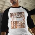 2026 Football Senior Grandpa Graduation Matching Family Baseball Raglan Shirt