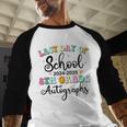 2026 Last Day Of School Autograph 8th Grade Graduation Party Baseball Raglan Shirt