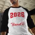 2026 Senior Band Brother Class Of 2026 Parent Graduation Baseball Raglan Shirt