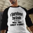 2nd Grade Graduation Boy Girl Graduate Education Baseball Raglan Shirt