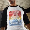 2nd Grade Level Complete Graduation Student Video Gamer Baseball Raglan Shirt