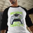 3rd Grade Level Complete Gamer Class Of 2026 Graduation Baseball Raglan Shirt