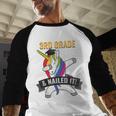 3RD GRADE NAILED IT UNICORN DABBING GRADUATION T-SHIRT Baseball Raglan Shirt