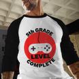 5th Grade Level Complete Gamer Graduation Baseball Raglan Shirt