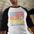 5th Grade Level Complete Shirt Graduation Last Day Of School Baseball Raglan Shirt