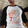 This Is My 70s Costume Vintage Style Nostalgia 1970s Retro Baseball Raglan Shirt