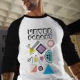 80s Nostalgia Never Forget Baseball Raglan Shirt