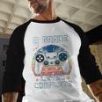 8th Grade Level Complete Graduation Class 2023 Gamer Boys Baseball Raglan Shirt